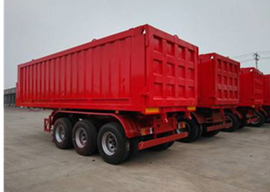 중국 25CBM 덤프 트럭 트레일러 3 차축 모래를 위한 반 45 톤 하치장 팁 주는 사람 트레일러 트럭 협력 업체