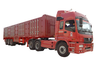 중국 반 밴 Type Heavy-duty 트레일러 3 차축 45 톤 - 60 Tons Cargo 밴 Trailer 협력 업체