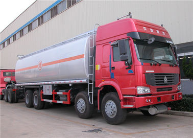 중국 HOWO 8x4 석유 탱크 트레일러, 30 cbm 30000 L - 35000 L 석유 탱크 트럭 협력 업체