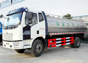 중국 FAW 4x2 6 바퀴는 수송 트럭, 우유 유조 트럭 8000L - 10000L를 젖을 짭니다 협력 업체