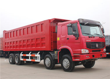 중국 12 짐수레꾼 HOWO 8x4 덤프 트럭 50 톤 증명되는 40 톤 큰 수용량 3 차축 ISO 9001 협력 업체