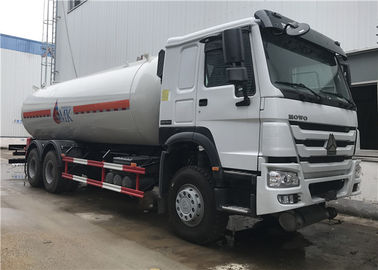 중국 20M3 20000L 자른 꼬리 유조 트럭, HOWO 6x4 10 짐수레꾼 LPG 유조 트럭 협력 업체