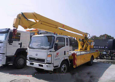 중국 Sinotruk Howo 공중 적재용 트럭, 8대의 - 24대의 미터 고도 공중 물통 트럭 협력 업체
