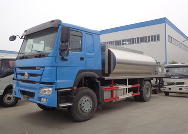 중국 스테인리스 알루미늄 탱크를 가진 HOWO 10MT 아스팔트 헝겊 조각 트럭 4x2 6x4 8x4 협력 업체