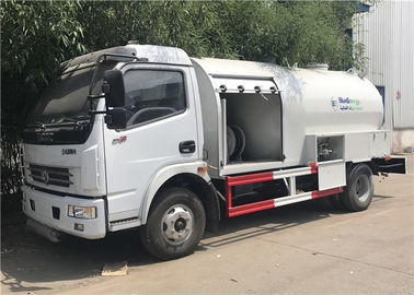 중국 6m3 자른 꼬리 Lpg 트럭 3 톤 6000l, Dongfeng 6 바퀴 Lpg 채우는 분배기 트럭 협력 업체