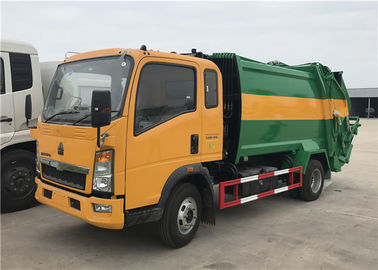 중국 HOWO 4X2 8m3 쓰레기 쓰레기 압축 분쇄기 트럭 5tons 낭비 수집가 트럭은 쓰레기 수거차를 압축했습니다 협력 업체