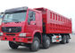 12 짐수레꾼 HOWO 8x4 덤프 트럭 50 톤 증명되는 40 톤 큰 수용량 3 차축 ISO 9001 협력 업체
