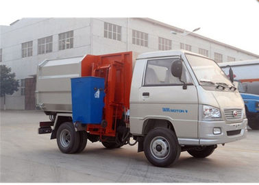 중국 FOTON 4X2 작은 Dumpster 쓰레기 수거차 2000 리터, 6 바퀴 2cbm 소형 쓰레기 수거차 협력 업체