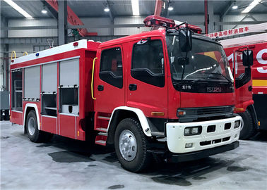 중국 산불 구조 트럭 트럭 4 톤 불 싸움, Isuzu 4x2 거품 소화기 트럭 협력 업체