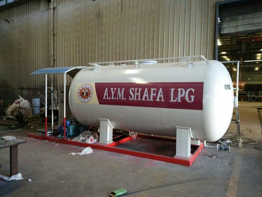 주문 20000L LPG 가스 저장 탱크 20m3 주유소 두 배 분사구 분배기를 가진 10 톤 온라인 제조