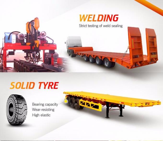 반 2015 뜨거운 판매 콘테이너 수송을 위한 평상형 트레일러 콘테이너 하치장 트레일러 사용