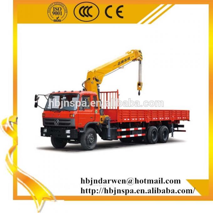 판매를 위한 벽돌 횡령을 가진 기중기 12ton를 가진 중국 DONGFENG 트럭